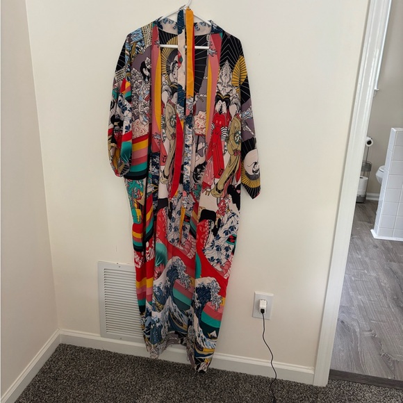 Colorful Kimono Robe - Picture 2 of 2